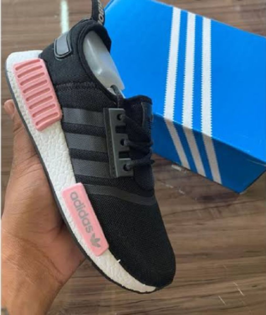 nmd preto com rosa