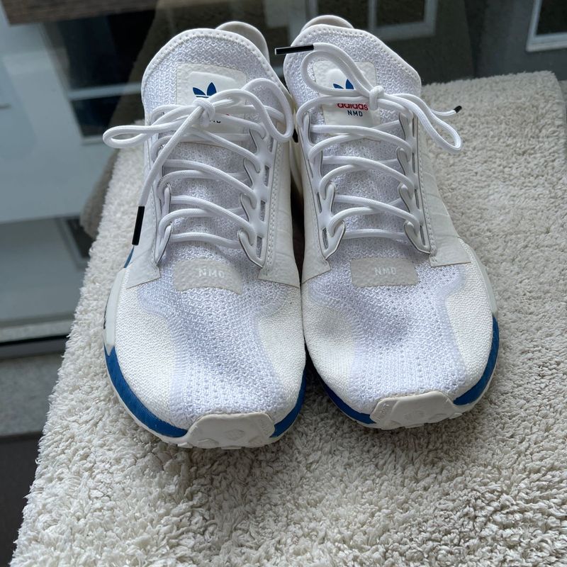 Adidas Nmd R1 V2 Branco Vermelho/Azul Adidas Usado 111401867
