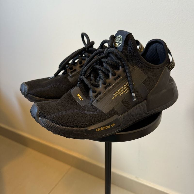 Adidas Nmd Tenis Adidas Preto Dourado Adidas Nmd R1 V2 Preto E
