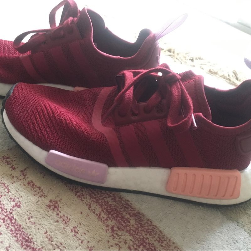 Adidas nmd 2025 vermelho vinho