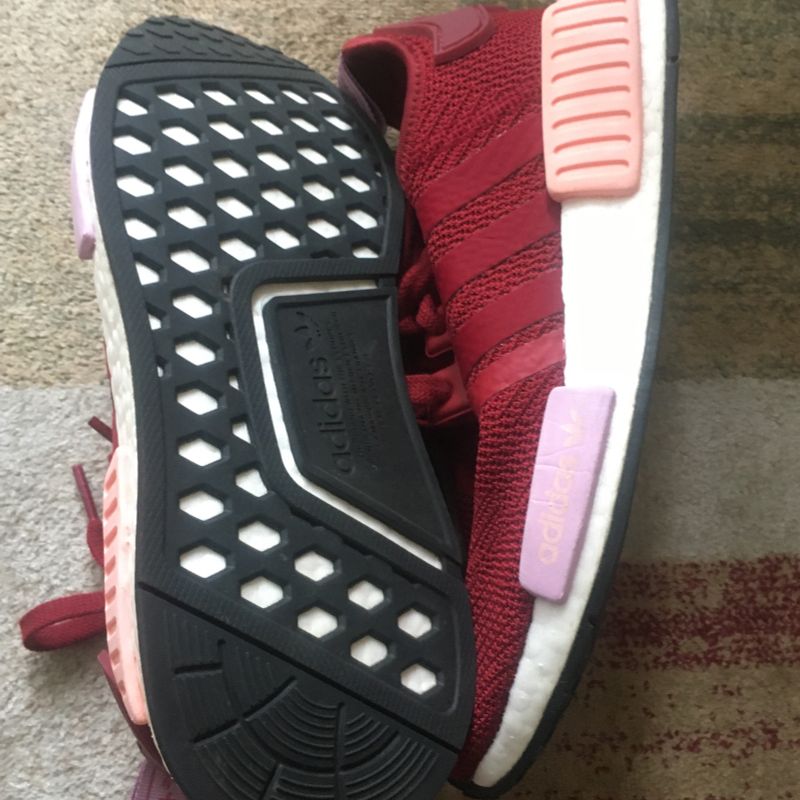 Adidas nmd vermelho store vinho