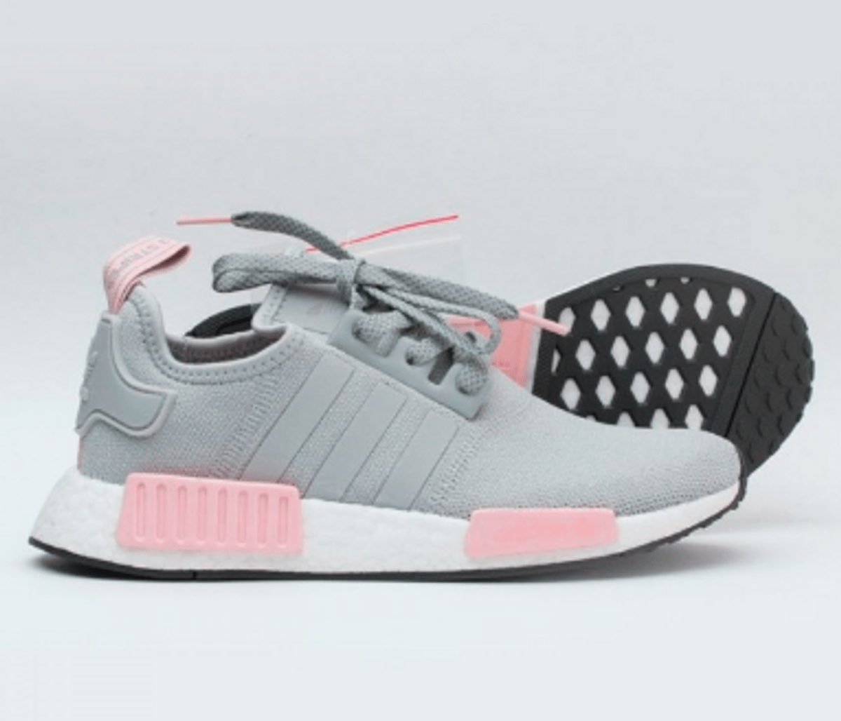 adidas cinza e rosa nmd