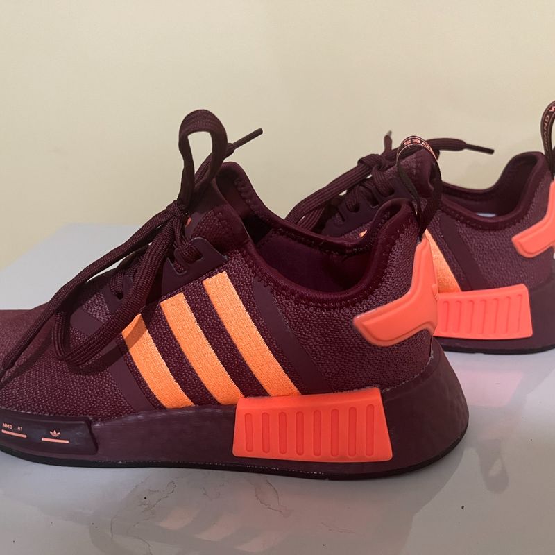 Adidas nmd feminino vinho original best sale