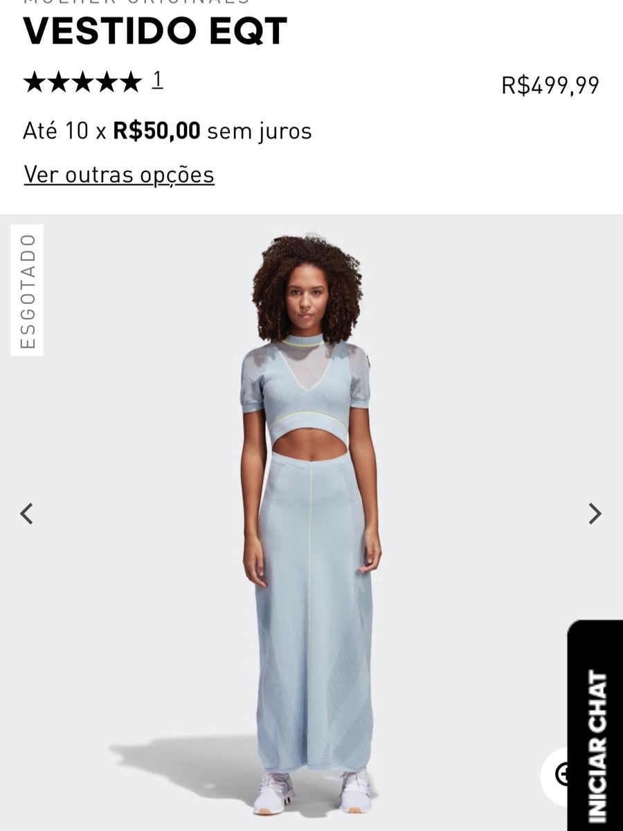 vestido longo adidas