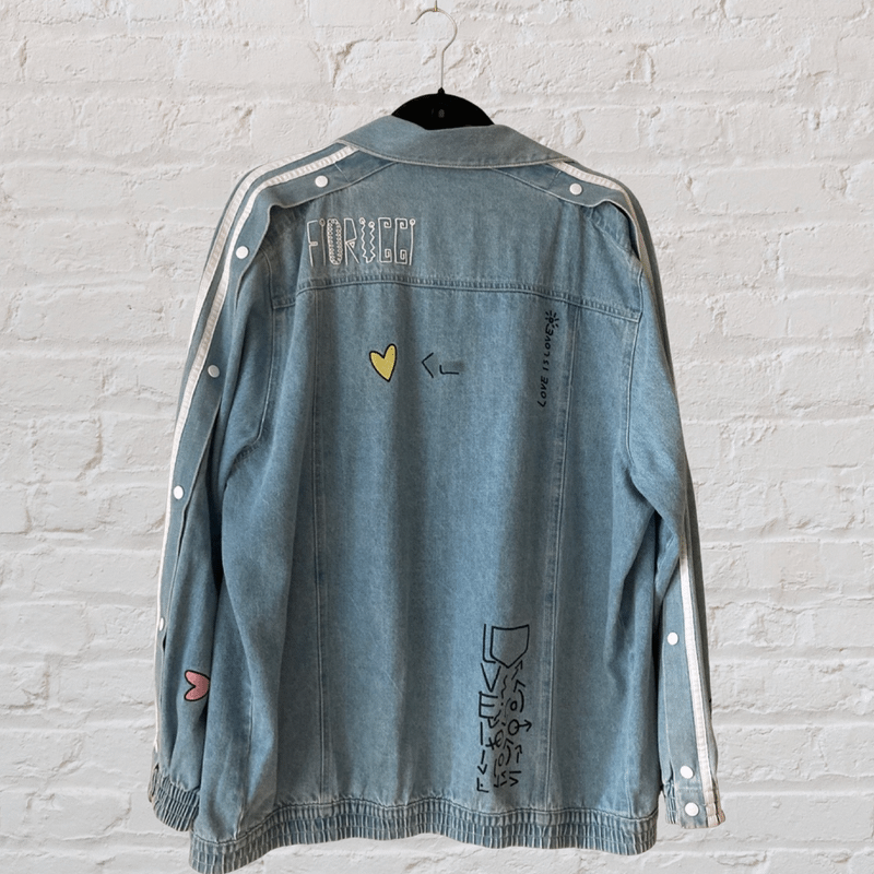 Adidas Originals X Fiorucci Denim Jacket Jaqueta Jeans | Casaco