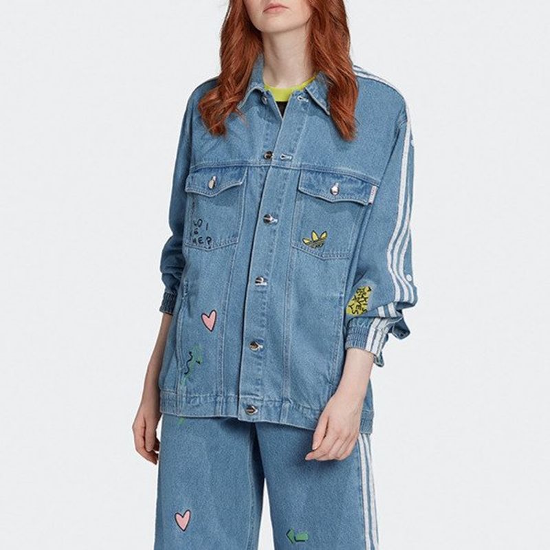 Adidas Originals X Fiorucci Denim Jacket Jaqueta Jeans | Casaco