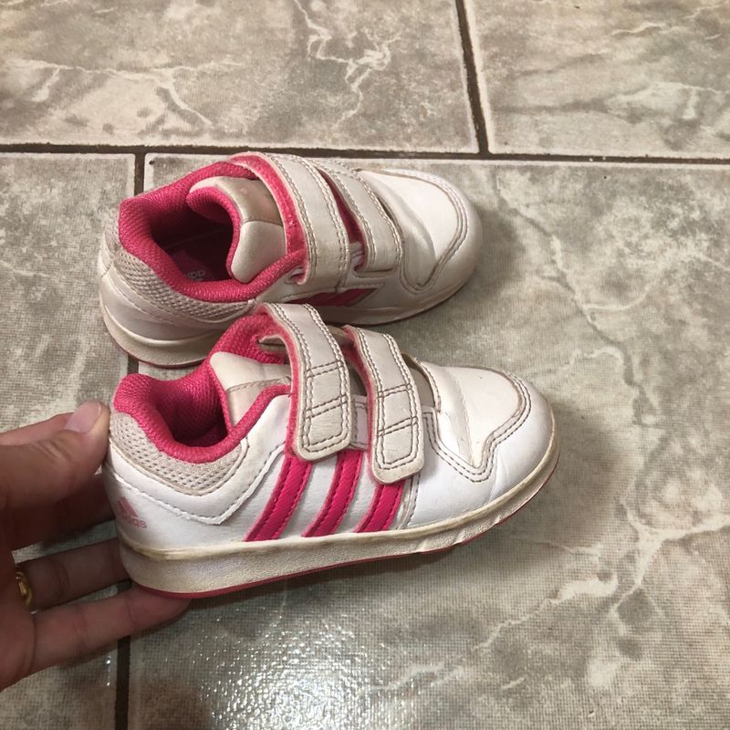 Adidas Rosa Cal ado Infantil para Meninas Adidas Usado 84259575 enjoei