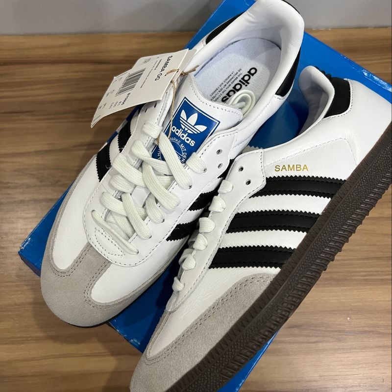 Adidas hot sale samba branco