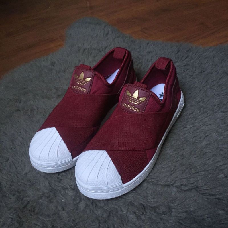 Slip on best sale vinho adidas