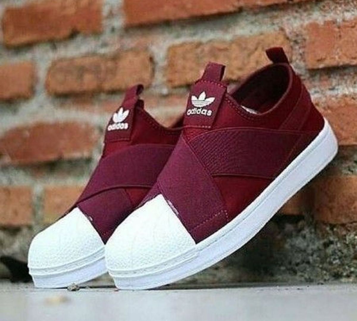 Slip on best sale adidas vinho