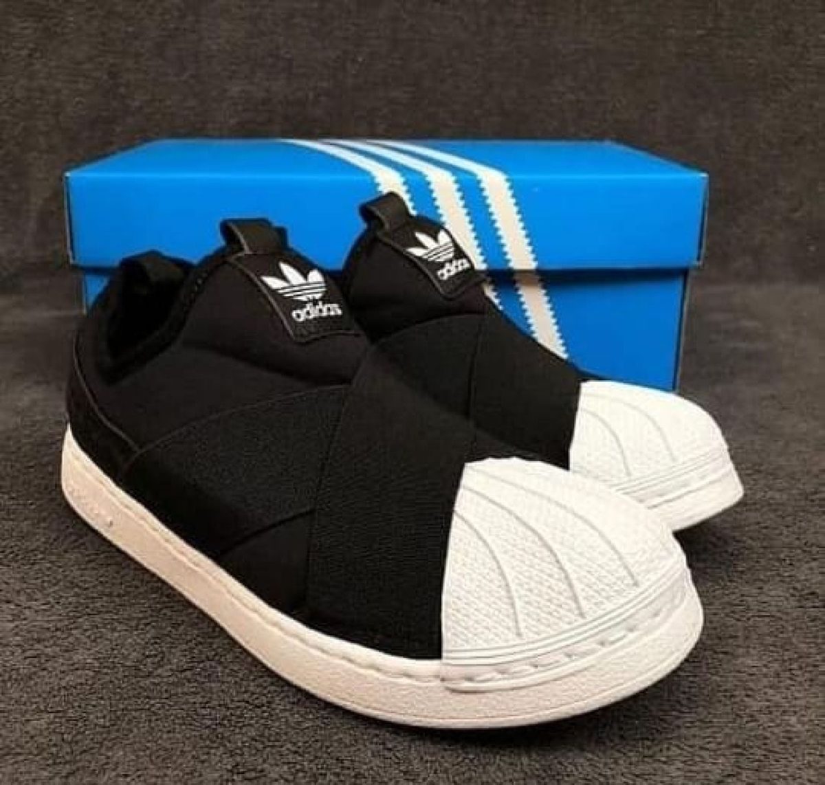 tenis adidas feminino preto sem cadarço