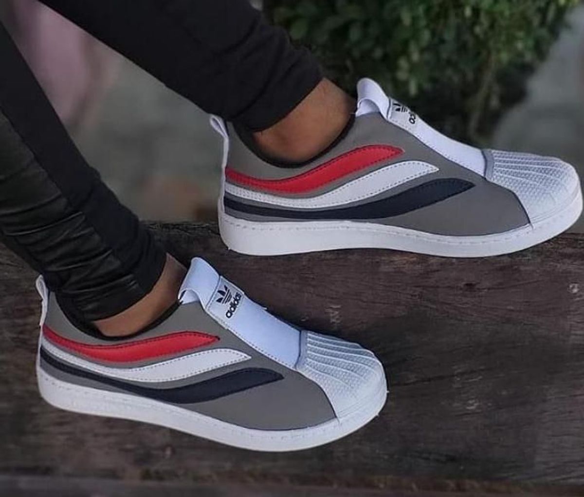 tenis adidas slip on rose