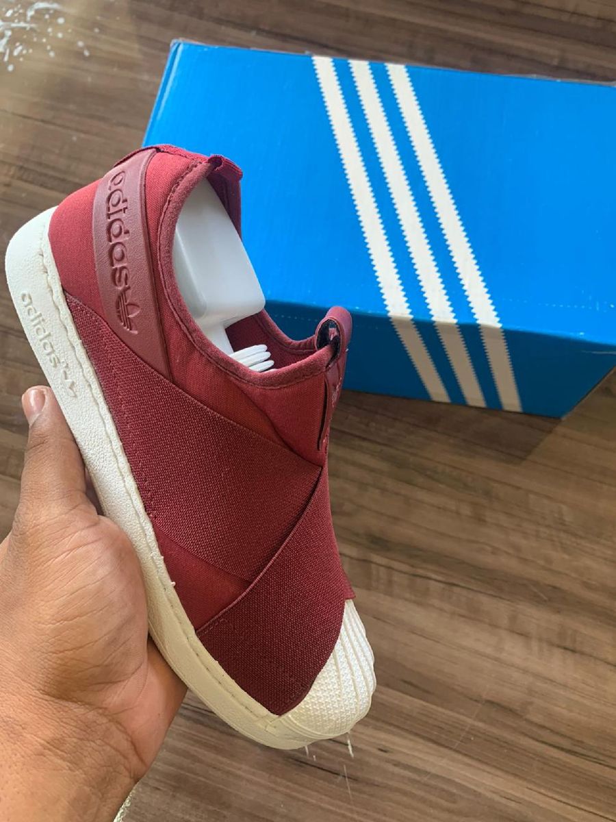 adidas slip on vermelho