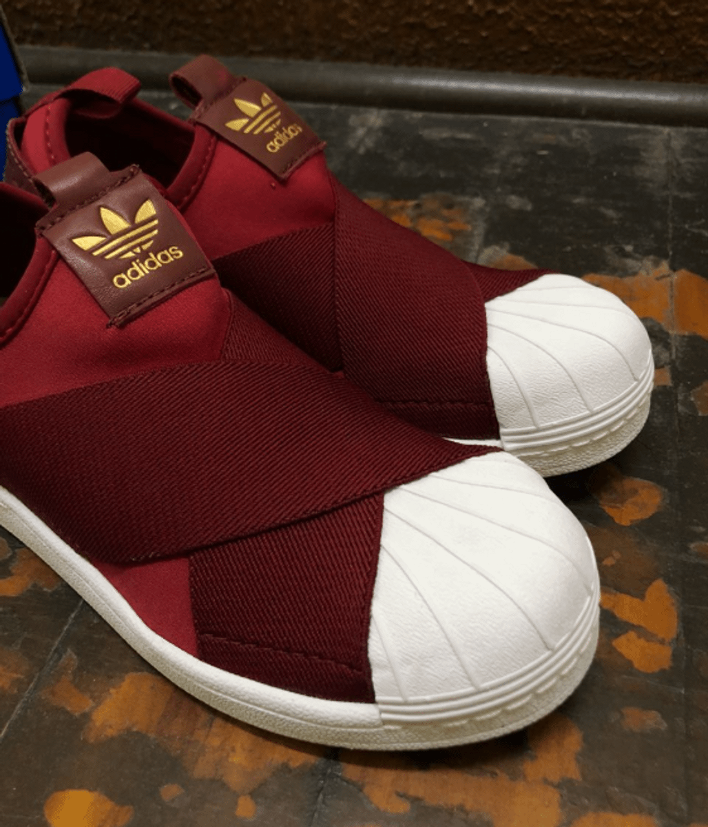 adidas slip on vinho original