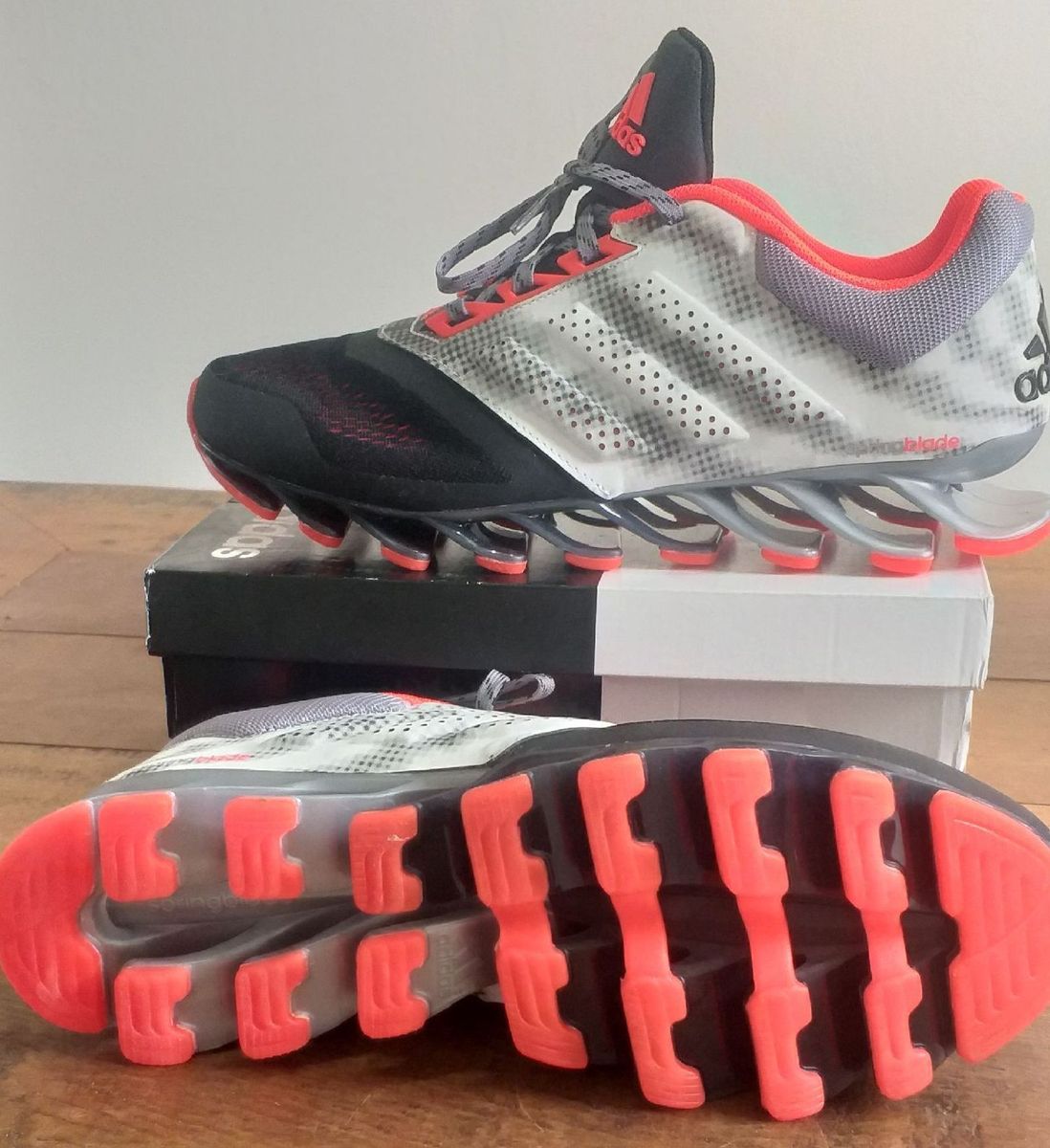 Adidas springblade 2025 vermelho e cinza