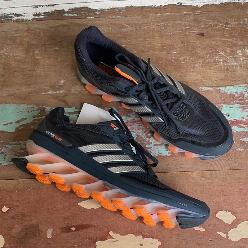 Adidas Springblade Laranja e Preto T nis Masculino Adidas Nunca Usado 54925445 enjoei