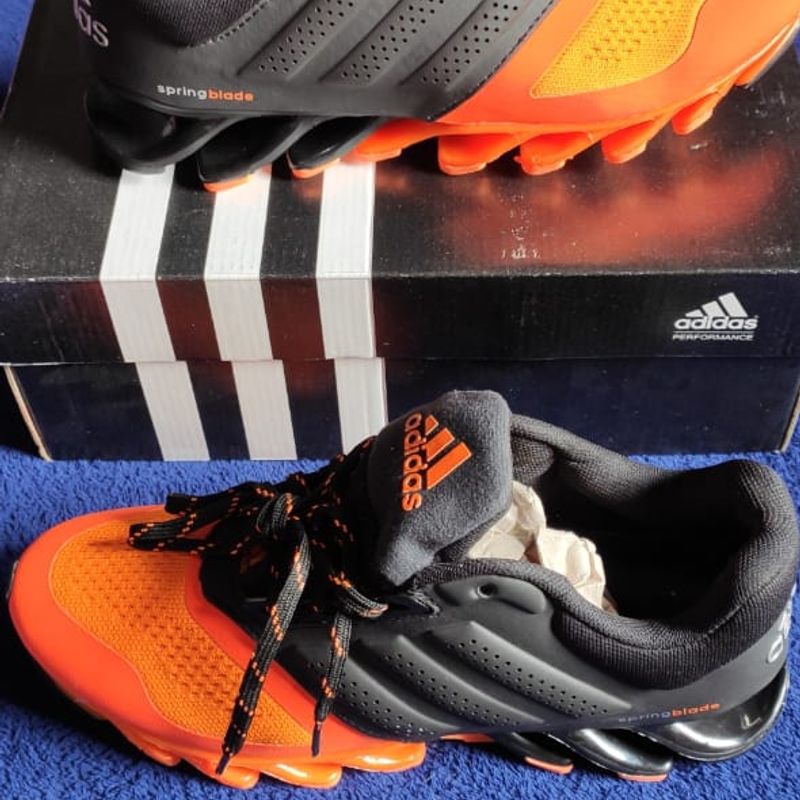 Adidas Springblade Preto Laranja Tenis Masculino Adidas Nunca Usado 56527759 enjoei