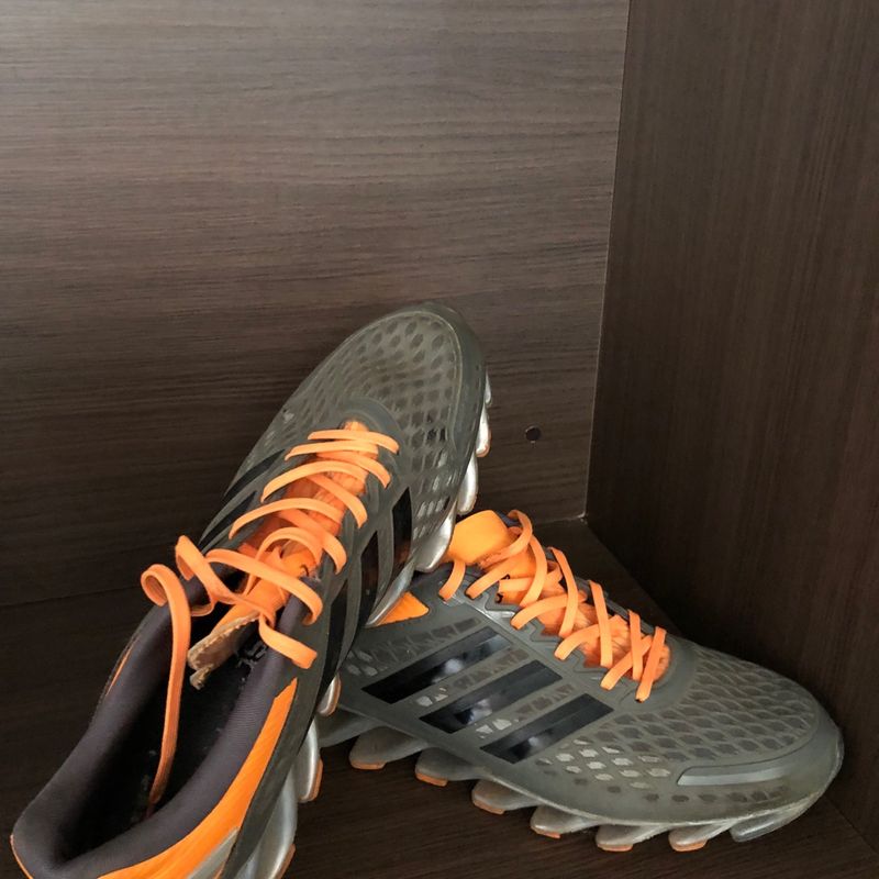 Adidas springblade hot sale laranja e cinza