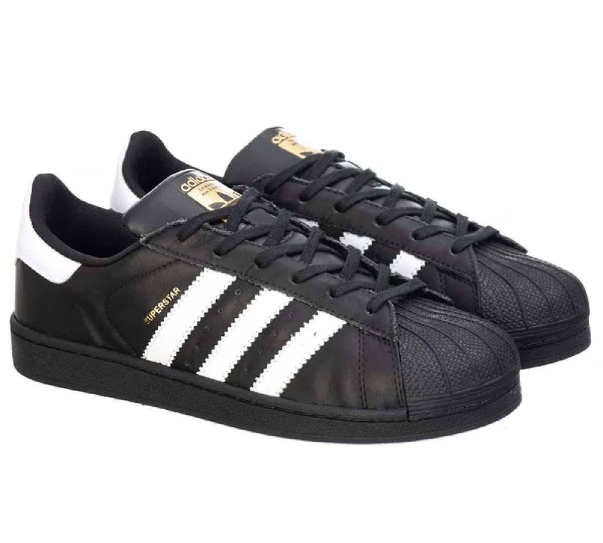 adidas star preto e branco