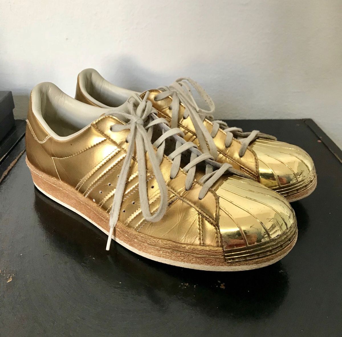 tenis adidas superstar metallic