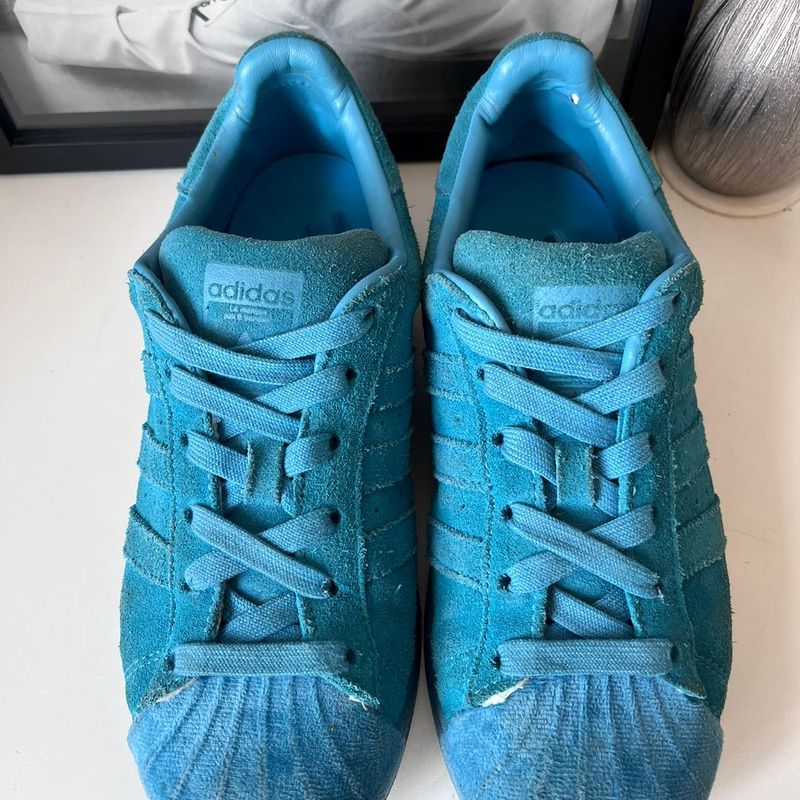 Adidas superstar on sale bleu turquoise