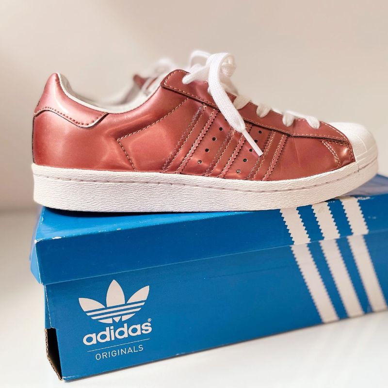 Adidas superstar rosa metalizado deals