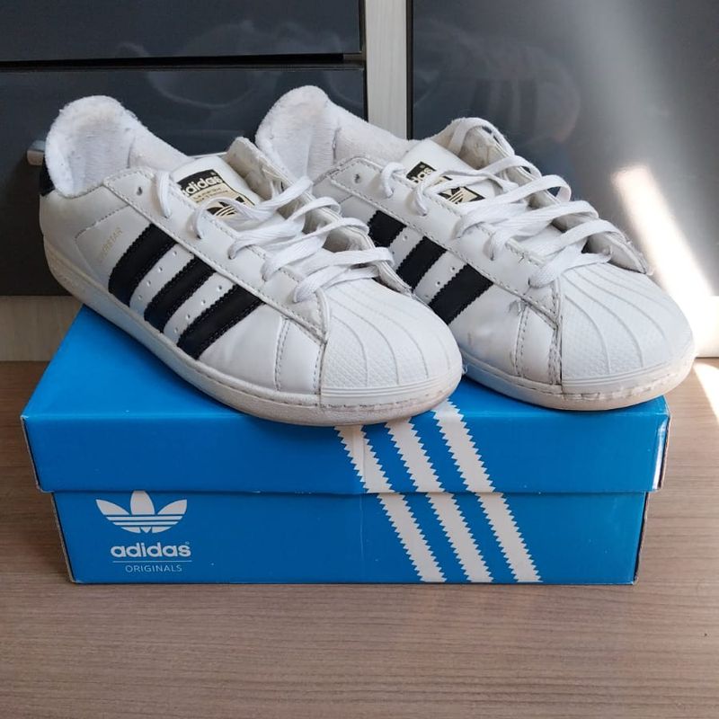 Adidas superstar masculino store branco