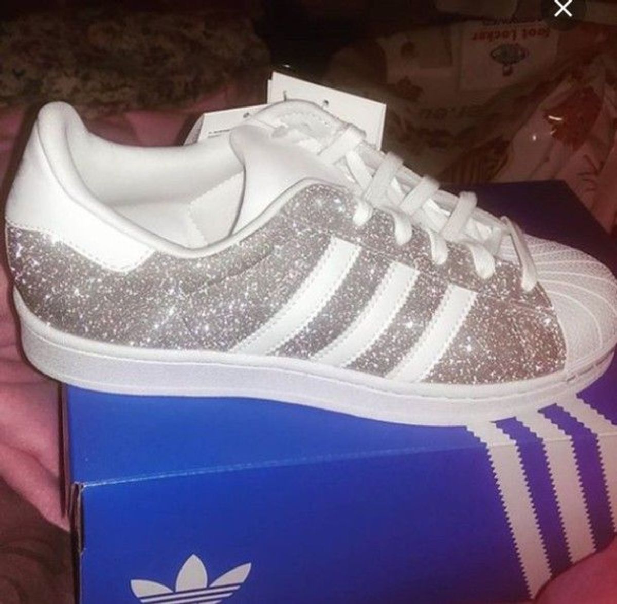 tenis adidas superstar glitter