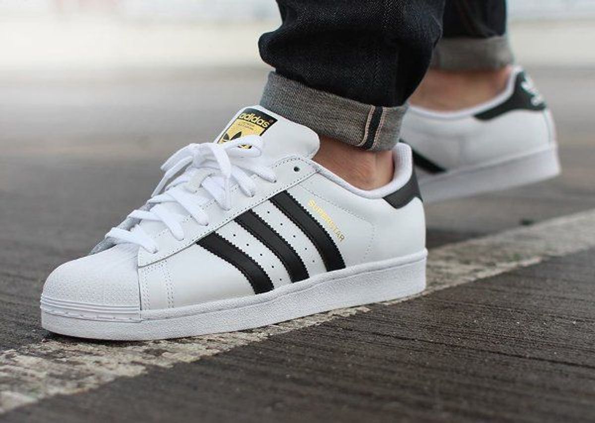 adidas branco superstar masculino