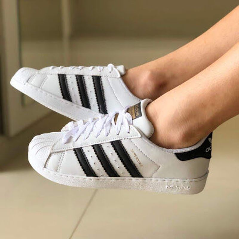 Adidas superstar hotsell branco e preto