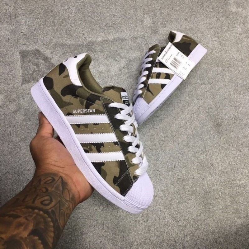 Adidas superstar camuflado store masculino