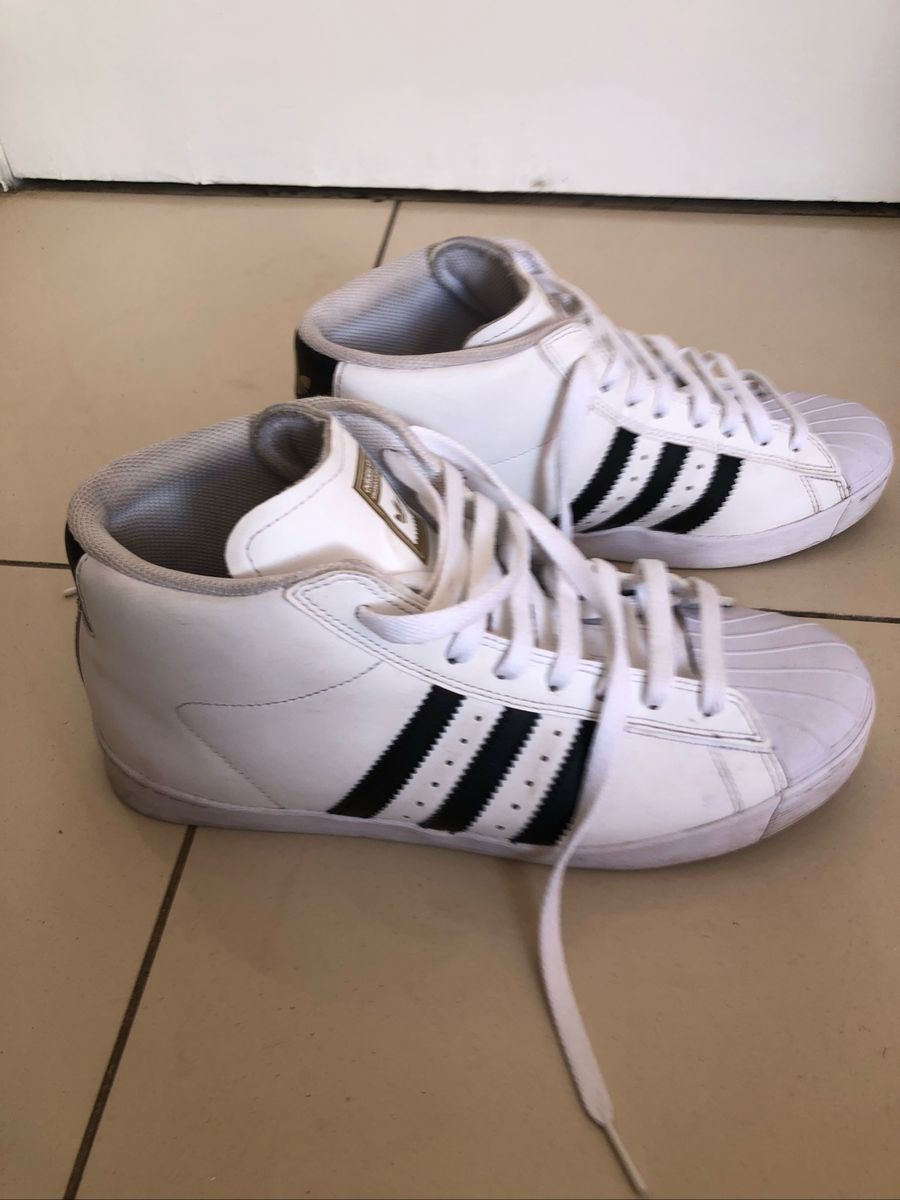 tenis adidas superstar cano alto