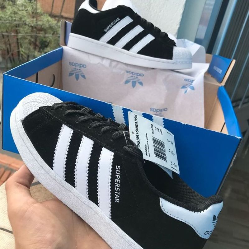 Tênis Adidas Superstar Unissex - Preto/Branco