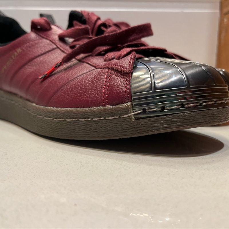 Adidas superstar 80s best sale maroon