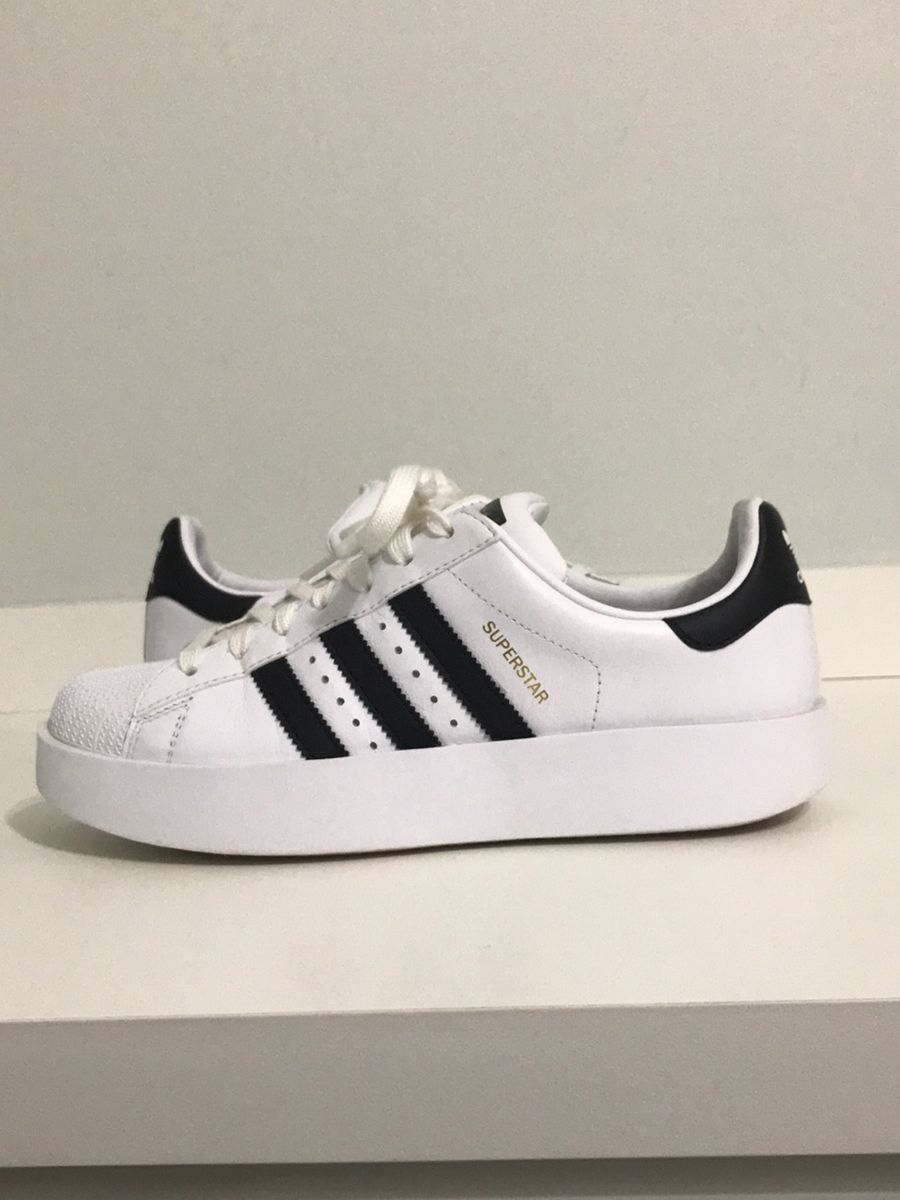 tênis superstar bold platform branco