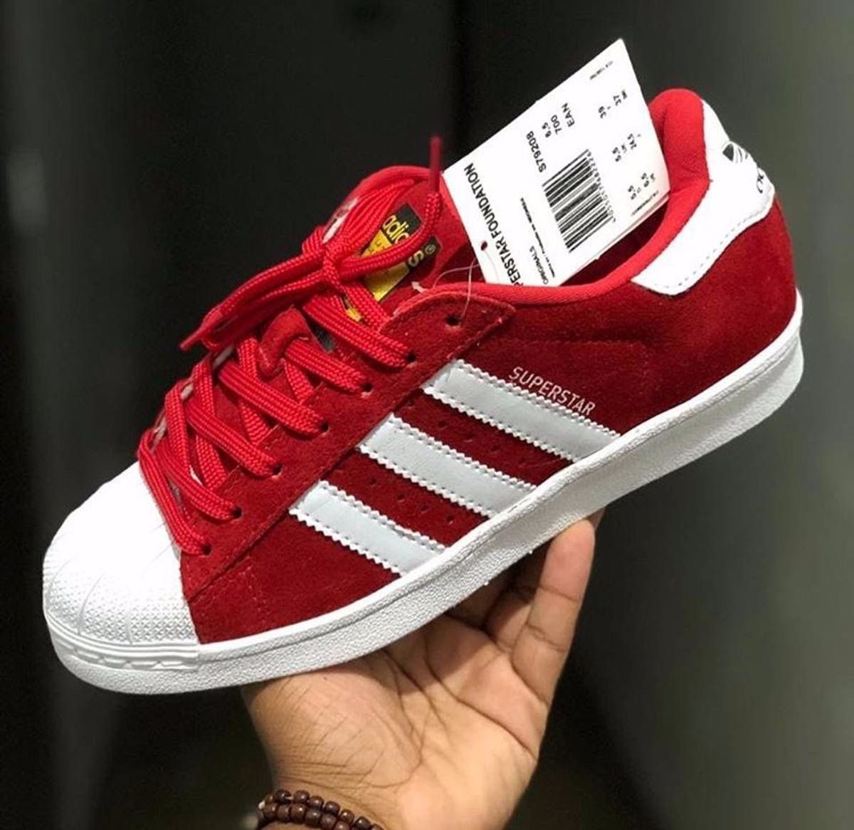 adidas superstar preto e vermelho