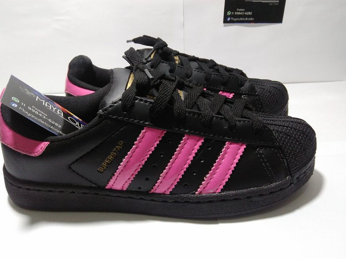 adidas superstar preto feminino