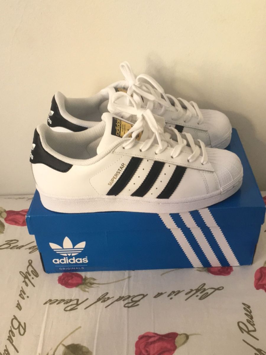 tenis adidas superstar original e falso