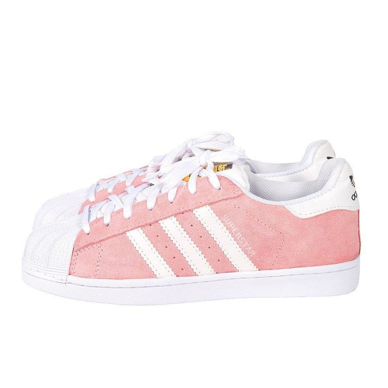 Adidas superstar rosa camurça deals feminino