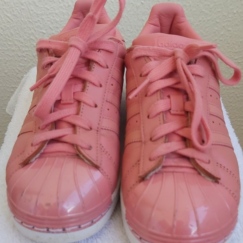 Adidas Superstar Rosa T nis Feminino Adidas Usado 40517952 enjoei