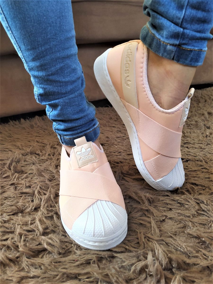 Superstar slip on clearance Rose