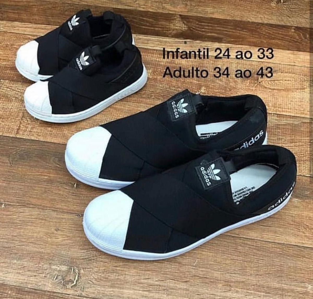 tenis adidas superstar slip on infantil