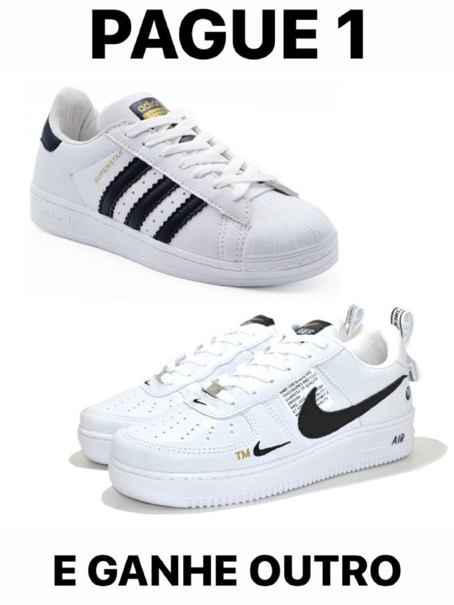 sapatos masculinos nike e adidas