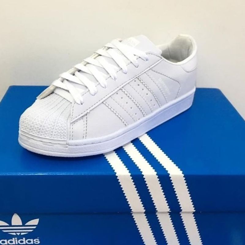 Adidas superstar deals todo branco