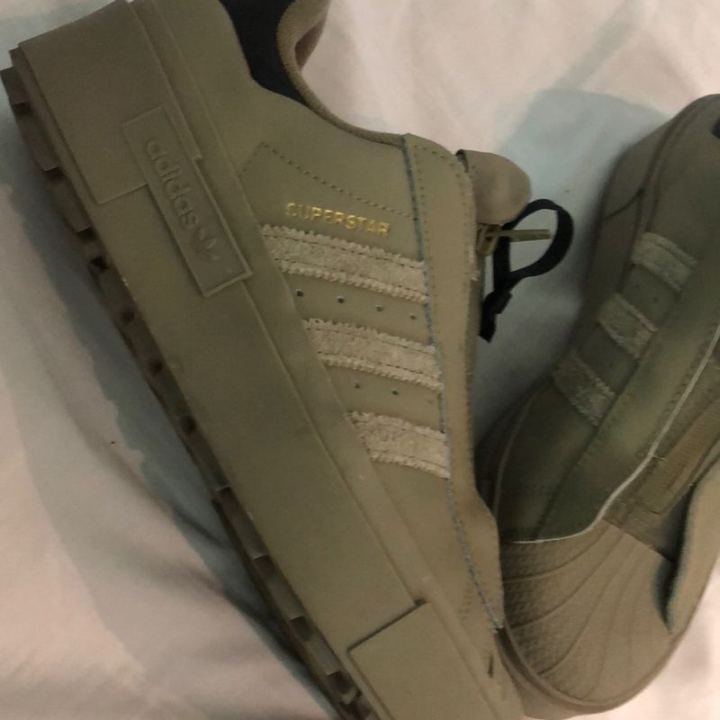 Superstar verde militar hot sale