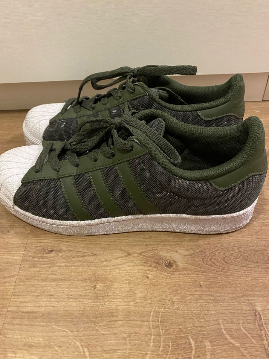 Adidas superstar shop verdes militar