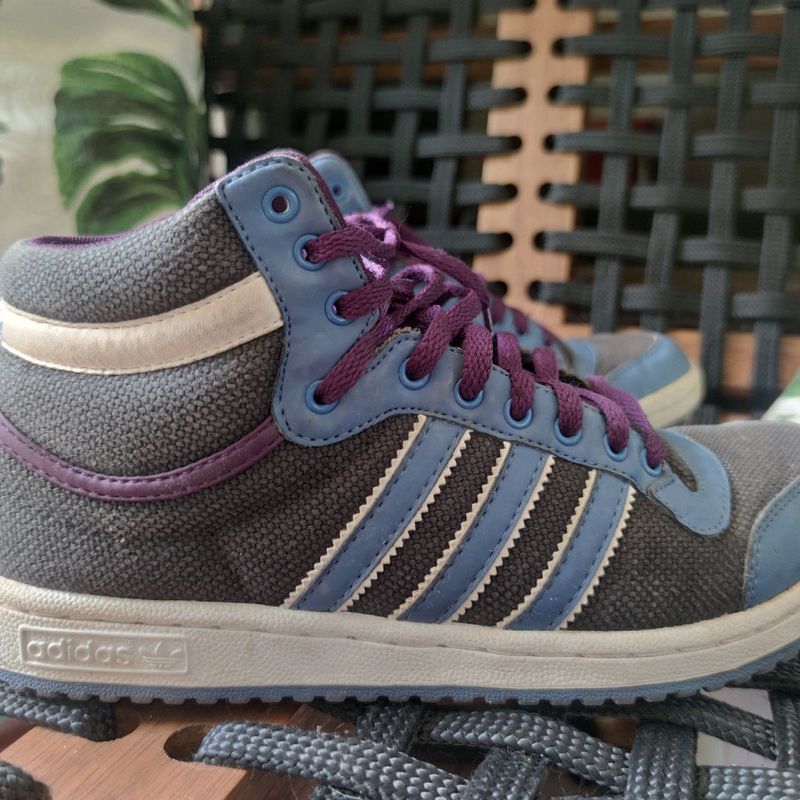 Adidas Top Ten Hi Sleek Roxo Discreto Dunk Original 38 T nis Feminino Adidas Usado 65978017 enjoei