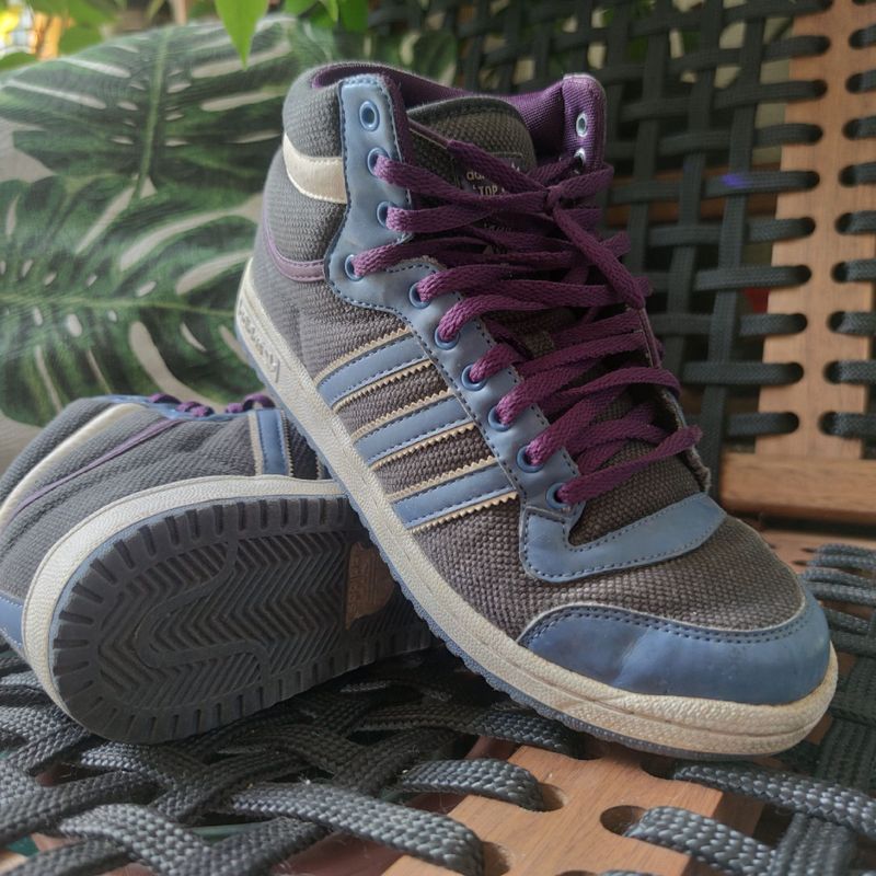 Adidas Top Ten Hi Sleek Roxo Discreto Dunk Original 38 T nis Feminino Adidas Usado 65978017 enjoei