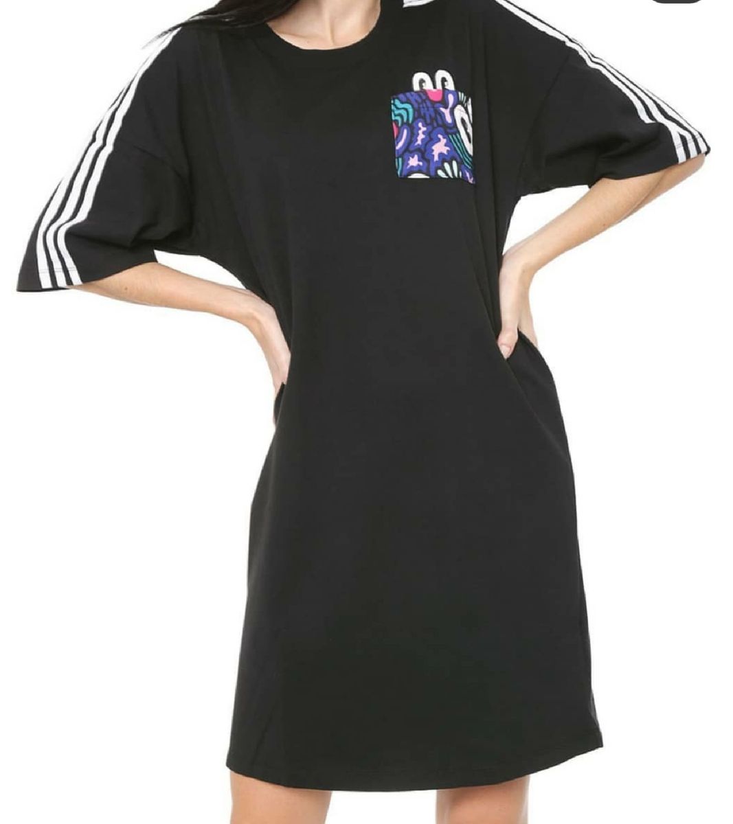 vestido de moletom adidas