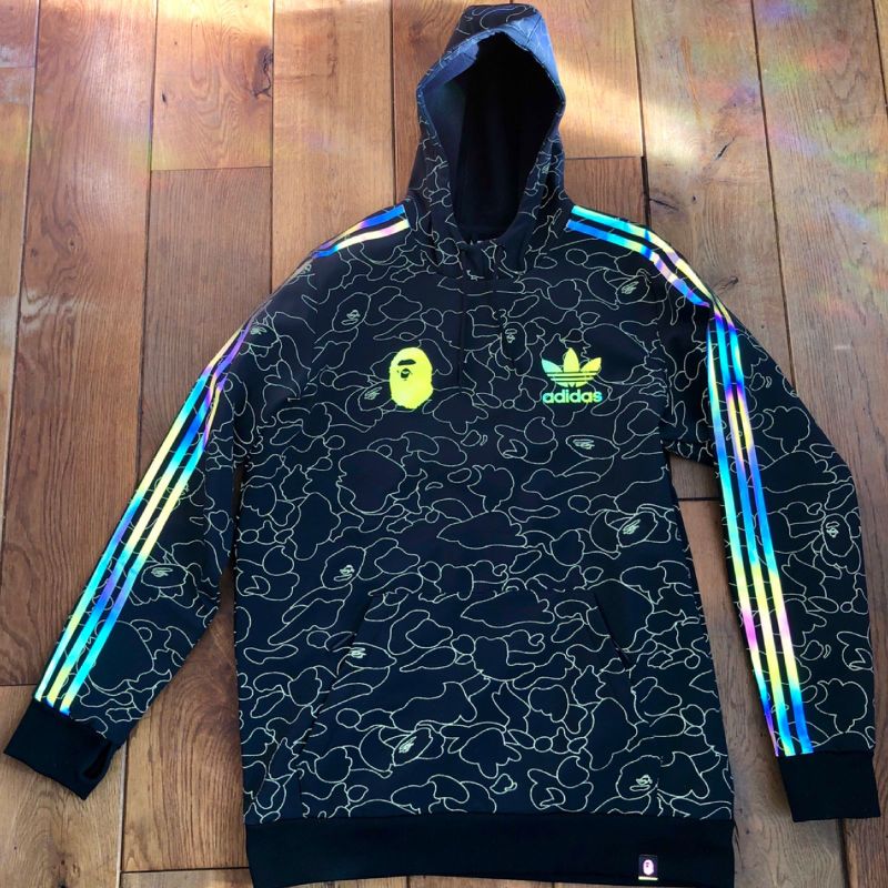 Adidas e bape sales tech hoodie